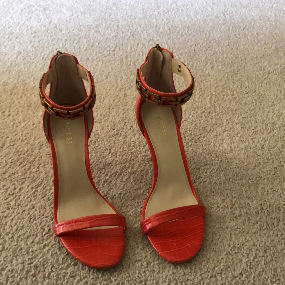 Guess Gwkaida Croc-embossed Stiletto Sandals - Picture 2 of 7